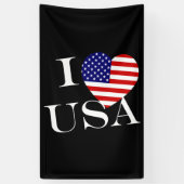 I Heartflag USA wt v bncnt Banner (Vertikal)