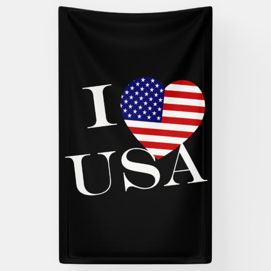 I Heartflag USA wt v bncnt Banner (Vertikal)
