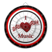 I Heft Music Regulation Dart Board Dartscheibe (vorne)