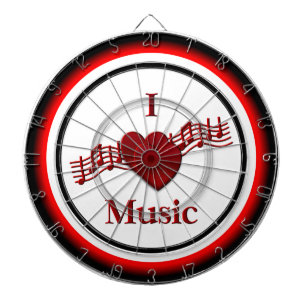 I Heft Music Regulation Dart Board Dartscheibe