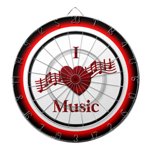 I Heft Music Regulation Dart Board Dartscheibe (vorne)
