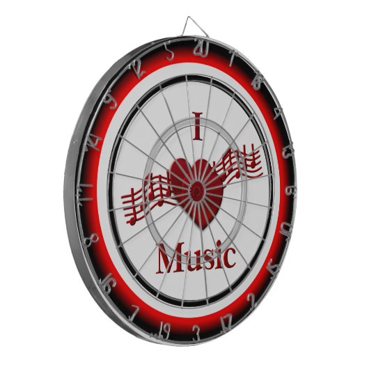 I Heft Music Regulation Dart Board Dartscheibe (Vorderseite Links)