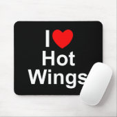 I heiße Flügel der Liebe-(Herz) Mousepad (Mit Mouse)