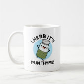 I Herb Es ist Pun Thyme Funny Food Kräuterpun Kaffeetasse (Links)