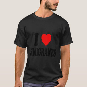 I Herbst Liebe Einwanderer Ausländer Reisende R T-Shirt