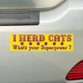 I Herd Cats Autoaufkleber (Auf Auto)