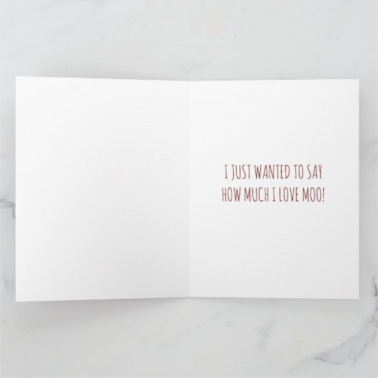 "I Herd's Day" Card Karte (Innenseite)