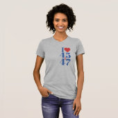 I Herz 45 & 47 Asymmetrischer T - Shirt (Vorne ganz)