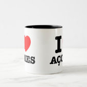 I Herz Acores Zweifarbige Tasse (Mittel)