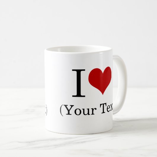 I Herz-(addieren Sie Ihren eigenen Kaffeetasse (VorderseiteRechts)