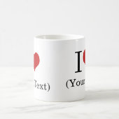 I Herz-(addieren Sie Ihren eigenen Kaffeetasse (Mittel)