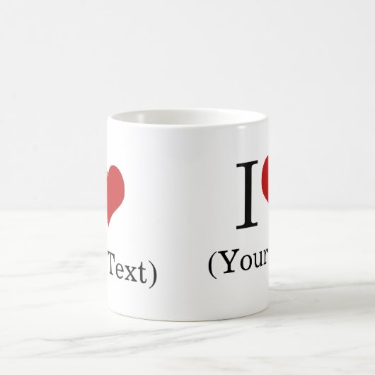 I Herz-(addieren Sie Ihren eigenen Kaffeetasse (Mittel)