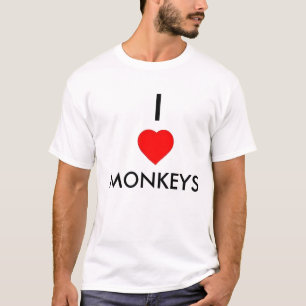 I Herz-Affen T-Shirt