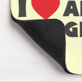 I Herz-afrikanische Grau Mousepad (Ecke)