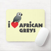I Herz-afrikanische Grau Mousepad (Mit Mouse)