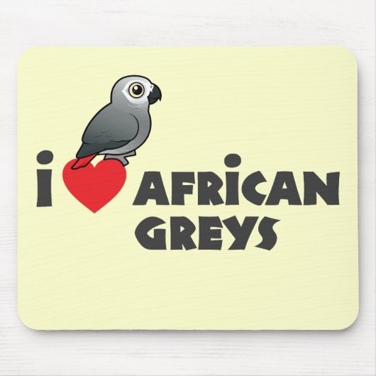 I Herz-afrikanische Grau Mousepad (Vorne)