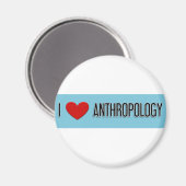 I Herz Anthropologie Magnet (Vorderseite/Rückseite)