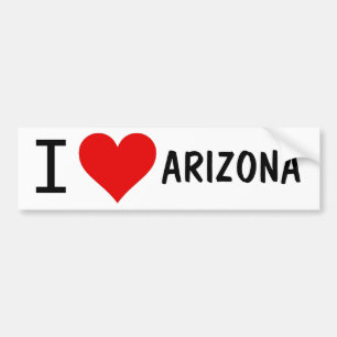I HERZ ARIZONA AUTOAUFKLEBER