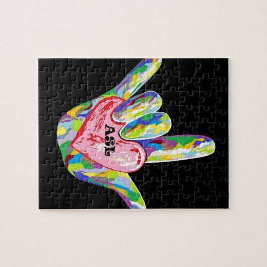 I Herz ASL Puzzle (Horizontal)