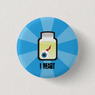 I Herz-Augäpfel Button