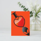 I *Herz* Außerirdischen Postkarte (Stehend Vorderseite)