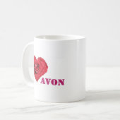 I Herz Avon Kaffeetasse (Vorderseite Links)