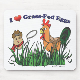 I Herz-bäuerische Eier Mousepad