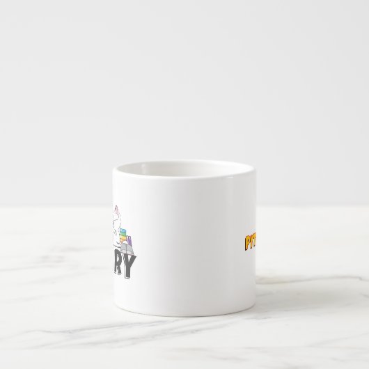 I Herz-Bibliotheks-Tasse (klein) Espressotasse (Vorderseite)