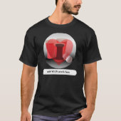 I Herz-Bier Pong T-Shirt (Vorderseite)