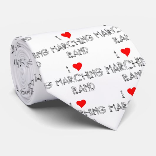 I Herz-Blaskapelle Krawatte (Gerollt)