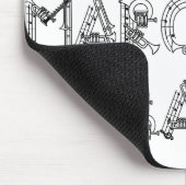 I Herz-Blaskapelle Mousepad (Ecke)