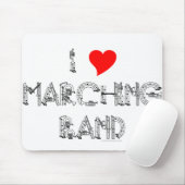 I Herz-Blaskapelle Mousepad (Mit Mouse)