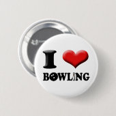 I Herz-Bowlings-Knopf Button (Vorne & Hinten)