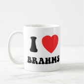 I Herz Brahms Gang Kaffeetasse (Links)