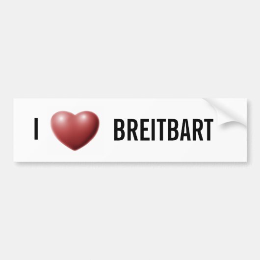 I Herz Breitbart Autoaufkleber (Vorne)