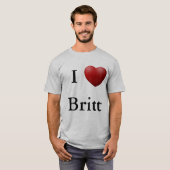 I Herz Britt T-Shirt (Vorne ganz)