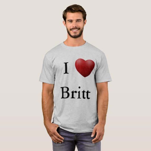 I Herz Britt T-Shirt (Vorne ganz)