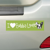 I (Herz) Bubba Louie Autoaufkleber (Auf Auto)