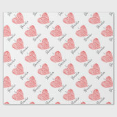I Herz-Bücher Geschenkpapier (Flach)