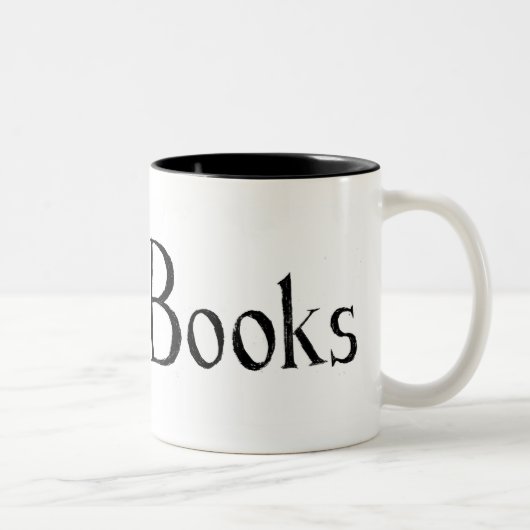 I Herz-Bücher Zweifarbige Tasse (Rechts)