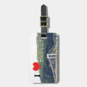 I Herz Budapest Gepäckanhänger (Vorderseite vertikal)