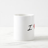 I Herz Budgies Tasse (Mittel)