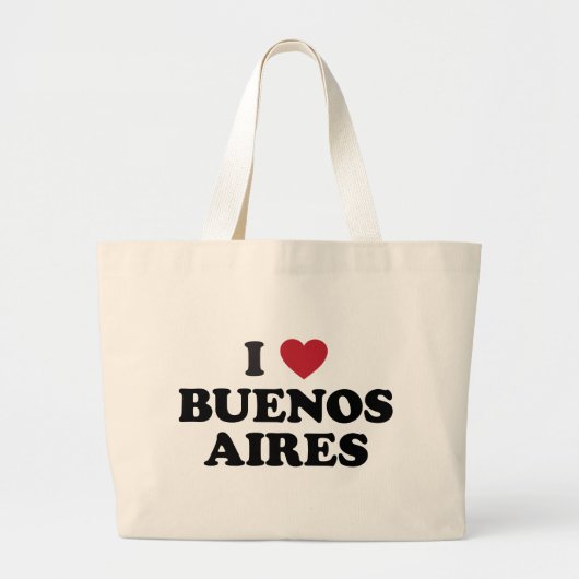 I Herz Buenos Aires Argentinien Jumbo Stoffbeutel (Vorne)