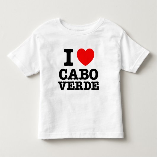 I Herz Cabo Verde Kleinkind T-shirt (Vorderseite)