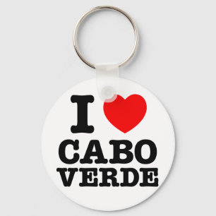 I Herz Cabo Verde Schlüsselanhänger