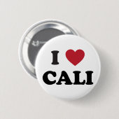 I Herz Cali Kolumbien Button (Vorne & Hinten)