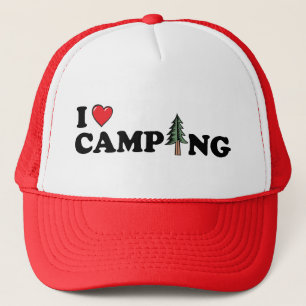 I Herz-Campings-Kiefern-Hut Truckerkappe
