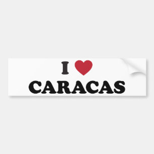 I Herz Caracas Venezuela Autoaufkleber