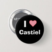 I Herz Castiel Button (Vorne & Hinten)