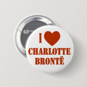 I Herz Charlotte Bronte Button (Vorne & Hinten)